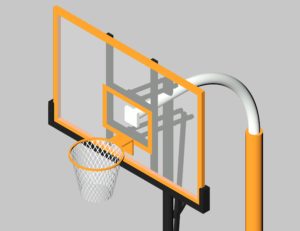 Família de Revit de Cesta de Basquete de Piso